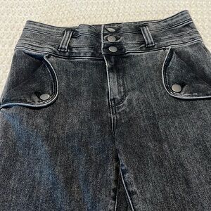 Kut From The Kloth Ana High Rise Flare Black Wash Jeans